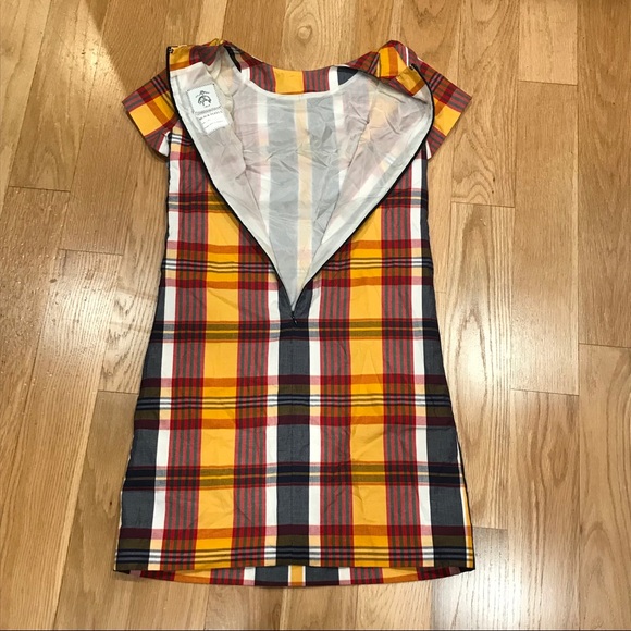 Brooks Brothers Black Fleece Plaid Shift Dress - FIRM - Picture 4 of 7